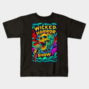 Wicked Horror Show Screaming Skull Kids T-Shirt